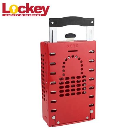 red steel group lockout box|503 red lockout box.